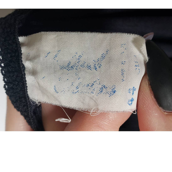 Vintage Slip Dress Nightgown Youthful Creations Black Lace 44 B-C-D Cup Nylon - Picture 3 of 10